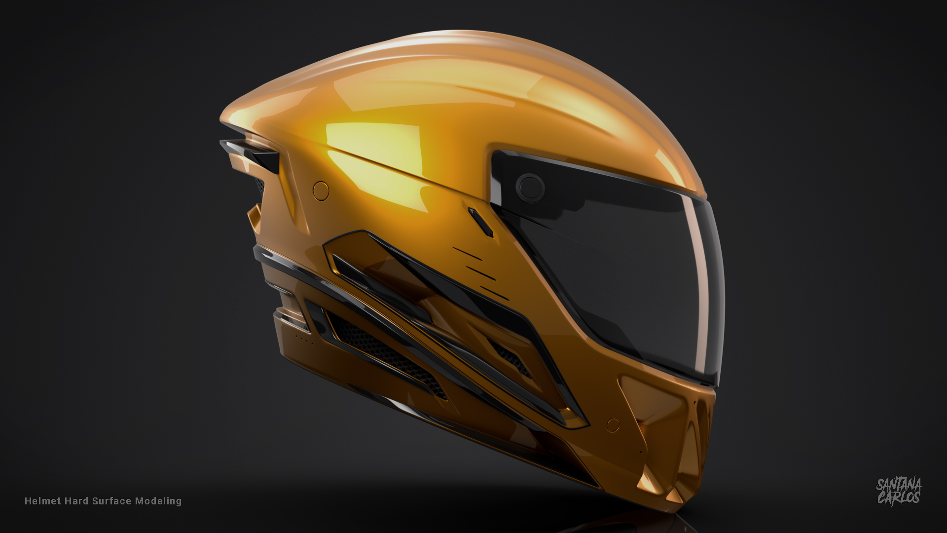 Render Casco 3D