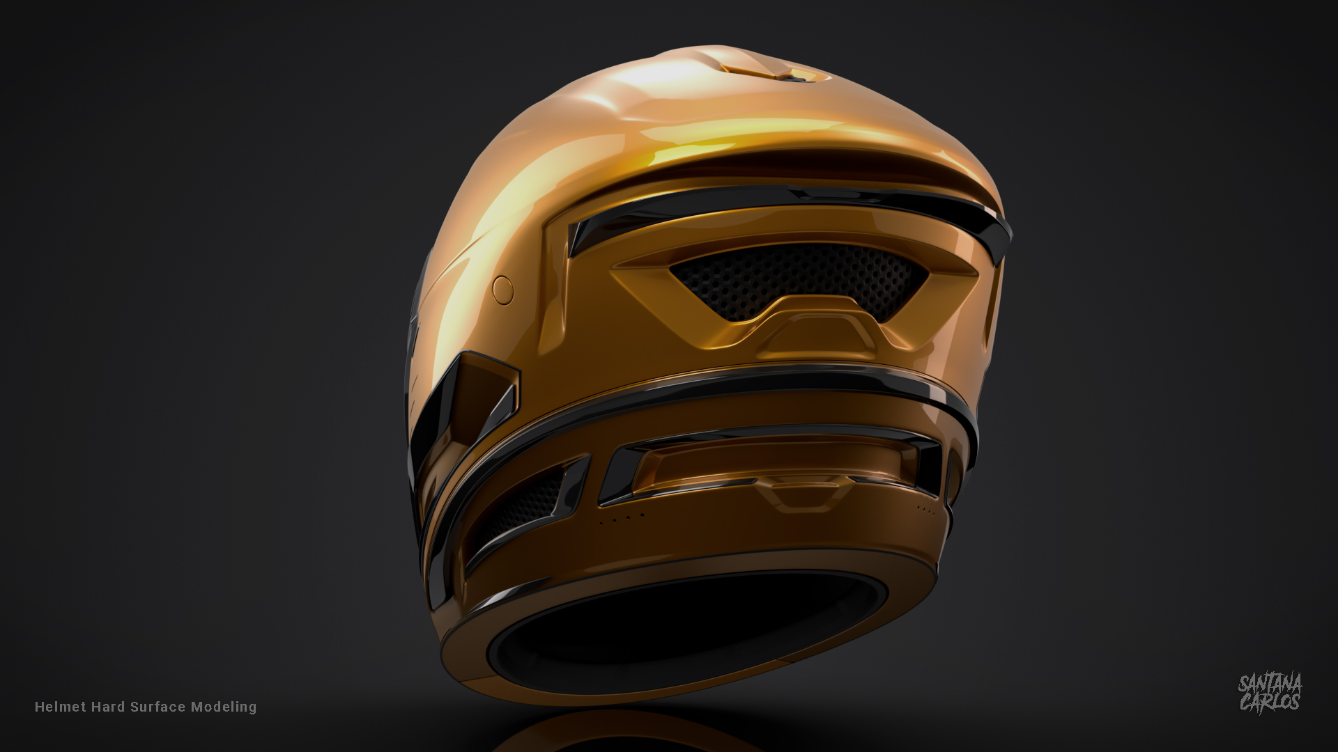 Render Casco 3D